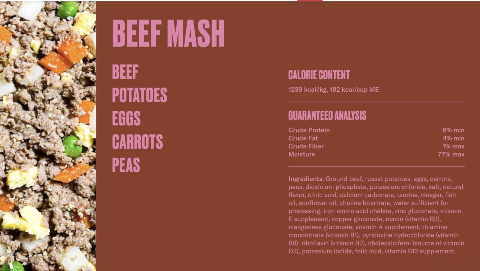 Beef mash nom nom diet