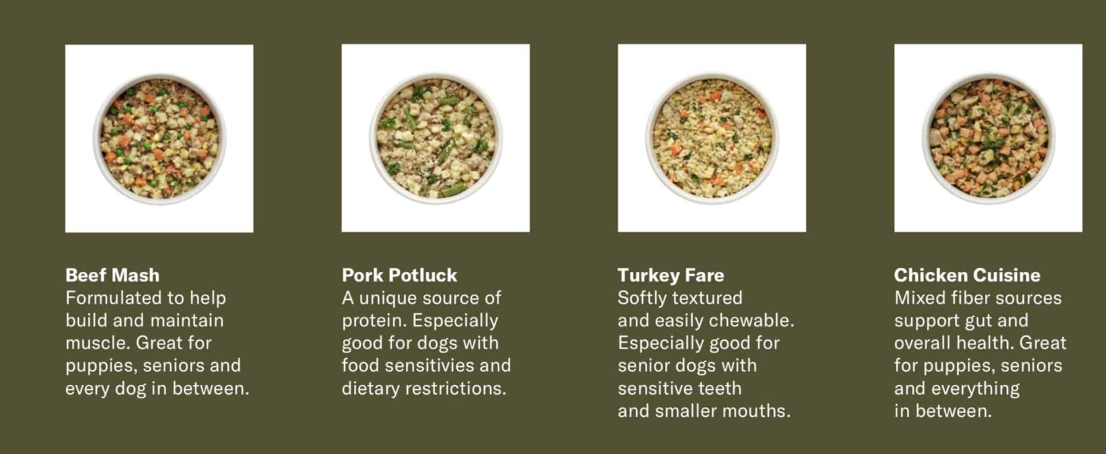 Nom nom dog food flavors