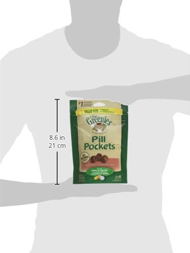Greenies Pill Pockets for Cats, Natural Soft Treats, Salmon Flavor, 3 oz. Pack (85 Treats) - Image 9