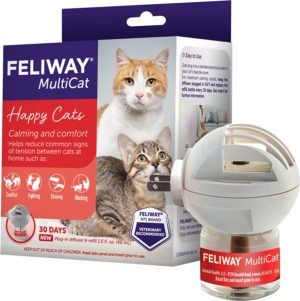 Feliway MultiCat 30 Day Starter Kit Calming Pheromone Diffuser for Cats