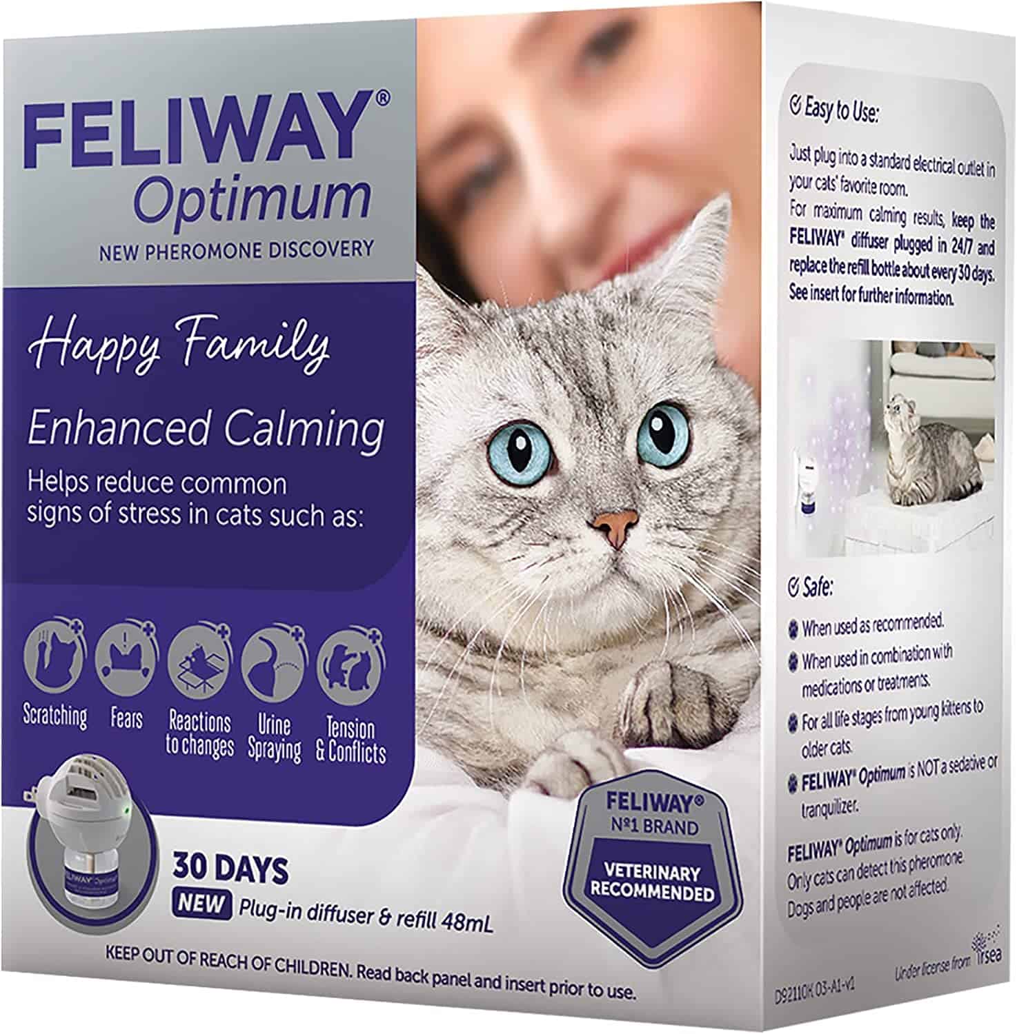 Feliway Optimum Enhanced Calming 30 Day Diffuser for Cats - Image 2