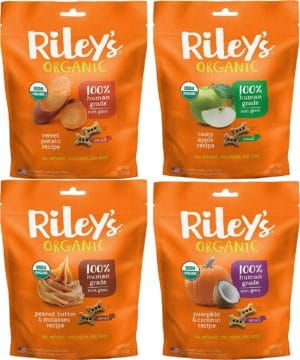 Riley's Organic Small Bone Dog Treats Variety Pack 5 oz