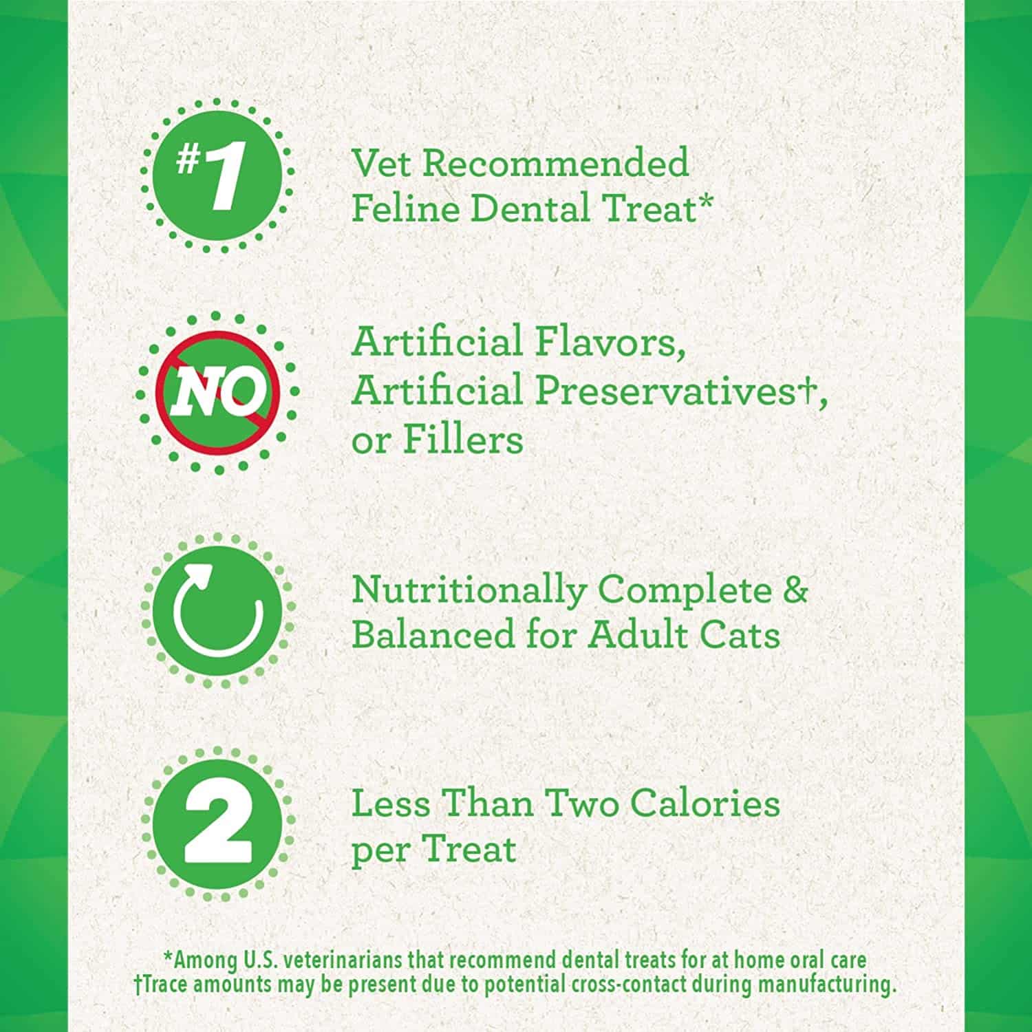 Greenies Dental Cat Treats, Oven Roasted Chicken Flavor, 9.75 oz. Tub - Image 3