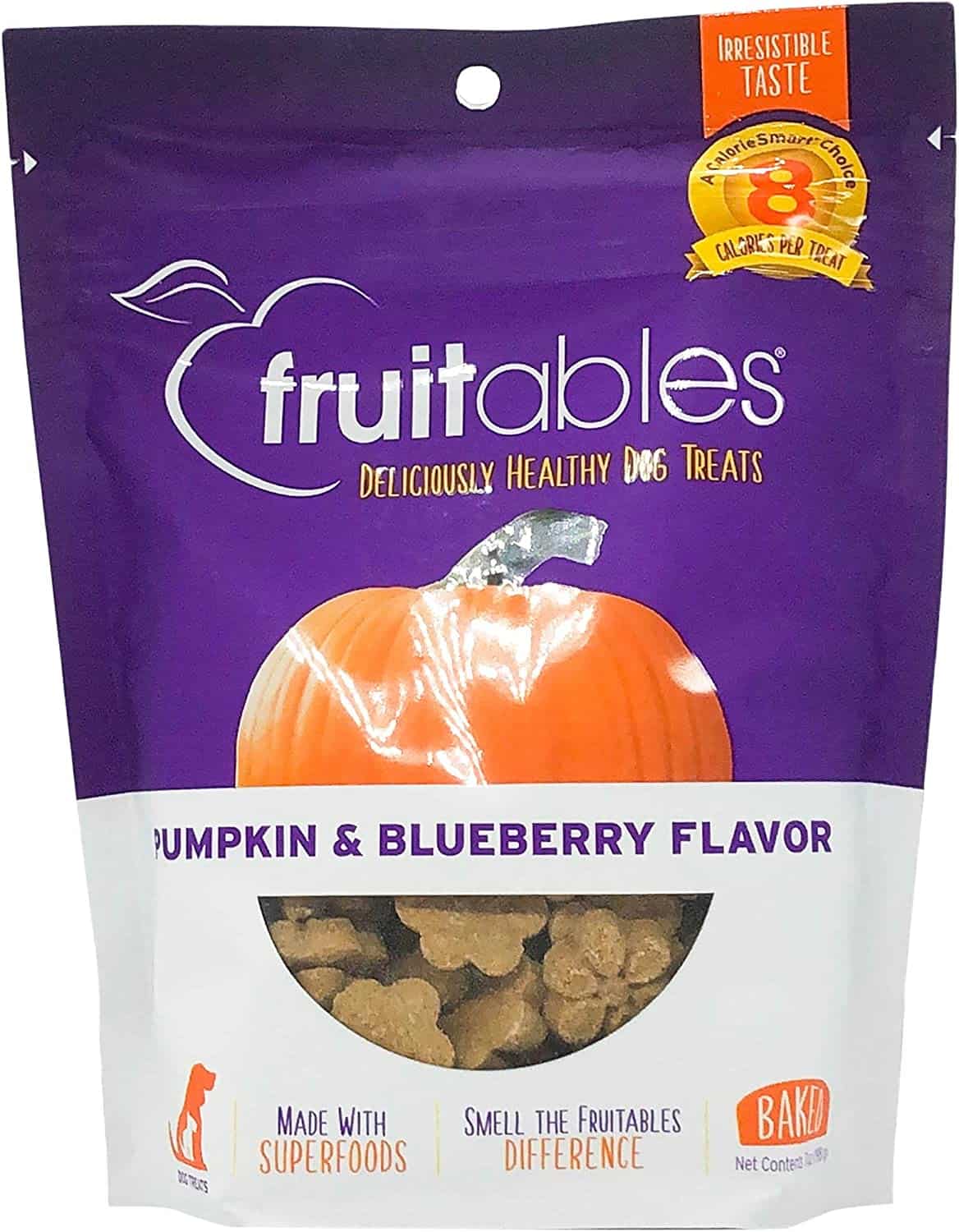 Fruitables Crunchy Baked Dog Treats | Pumpkin and Blueberry - Image 6
