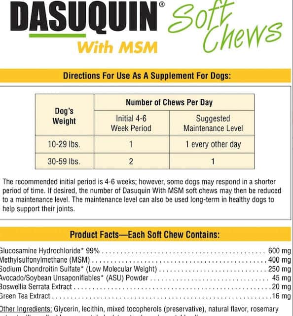 Nutramax Dasuquin with MSM Soft Chews Joint Supplement for Small & Medium Dogs - Image 5