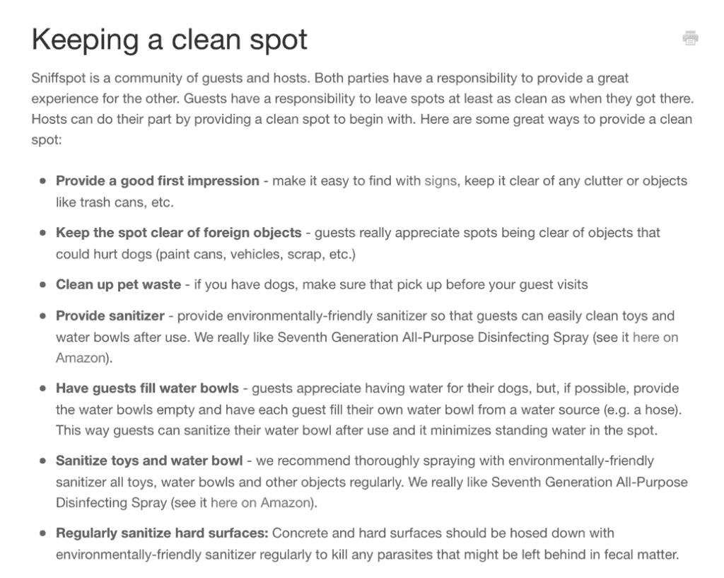 Sniffspot offers private dog park rentals for traveling pets | Vets sniff it out 11 Sniffspot host rules