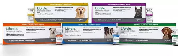 Boxes of Librela for different sizes